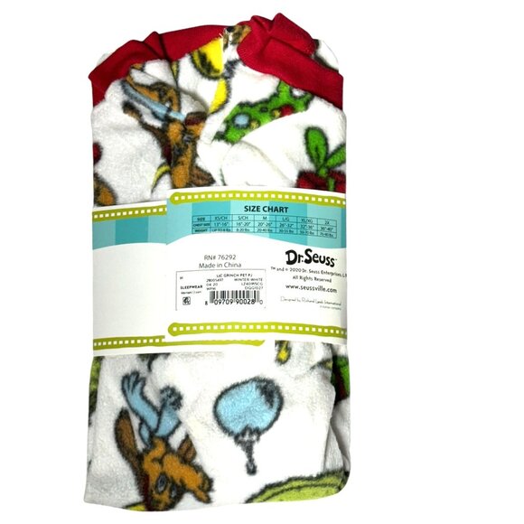 Dr. Seuss Grinch Pet Pajamas M - Picture 3 of 4
